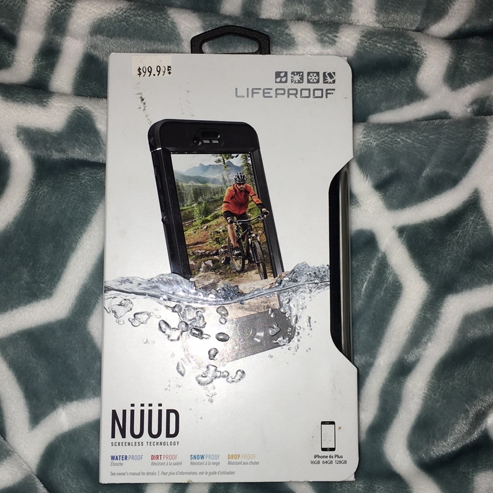 Black LIFEPROOF iPhone 6s Plus case